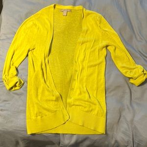 Limey Yellow sheet cardigan